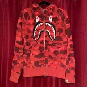 Red A Bathing Ape hoodie !